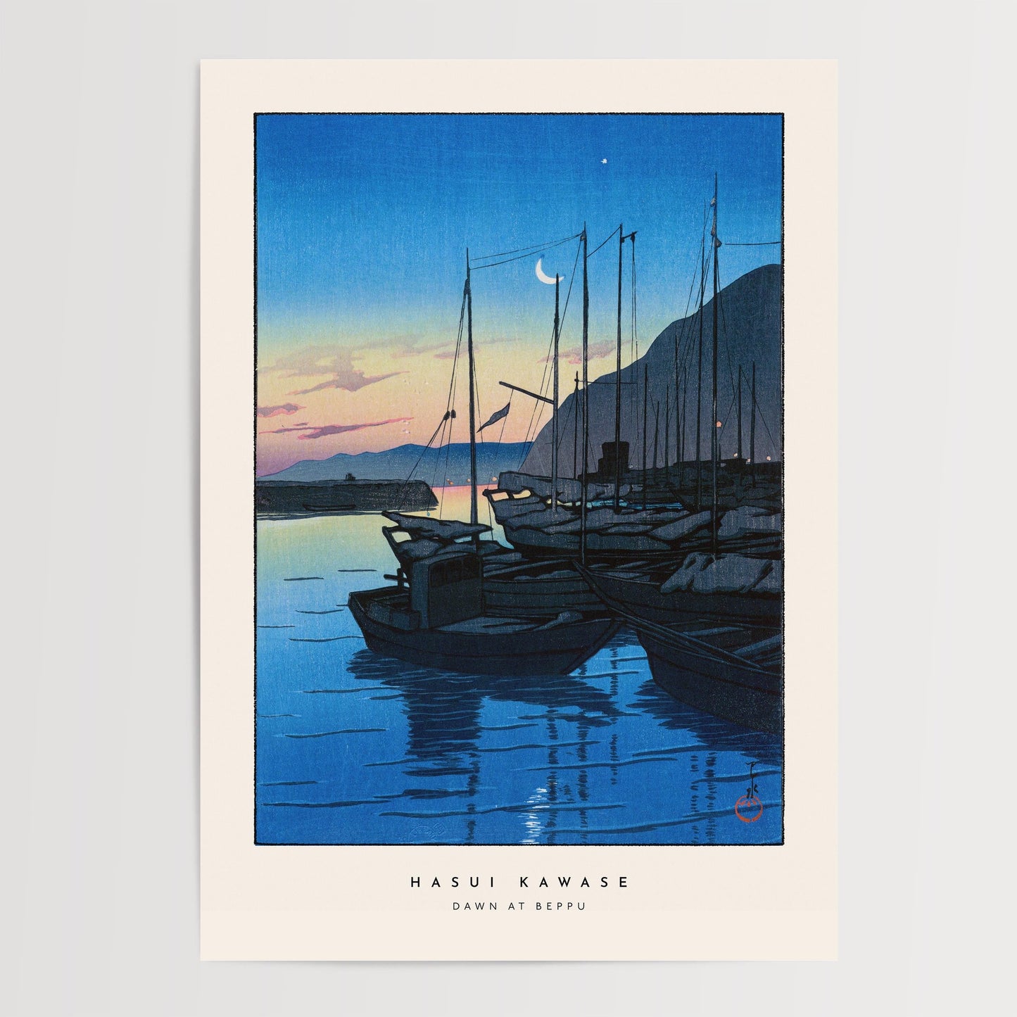 Hasui Kawase - Dawn At Beppu Print