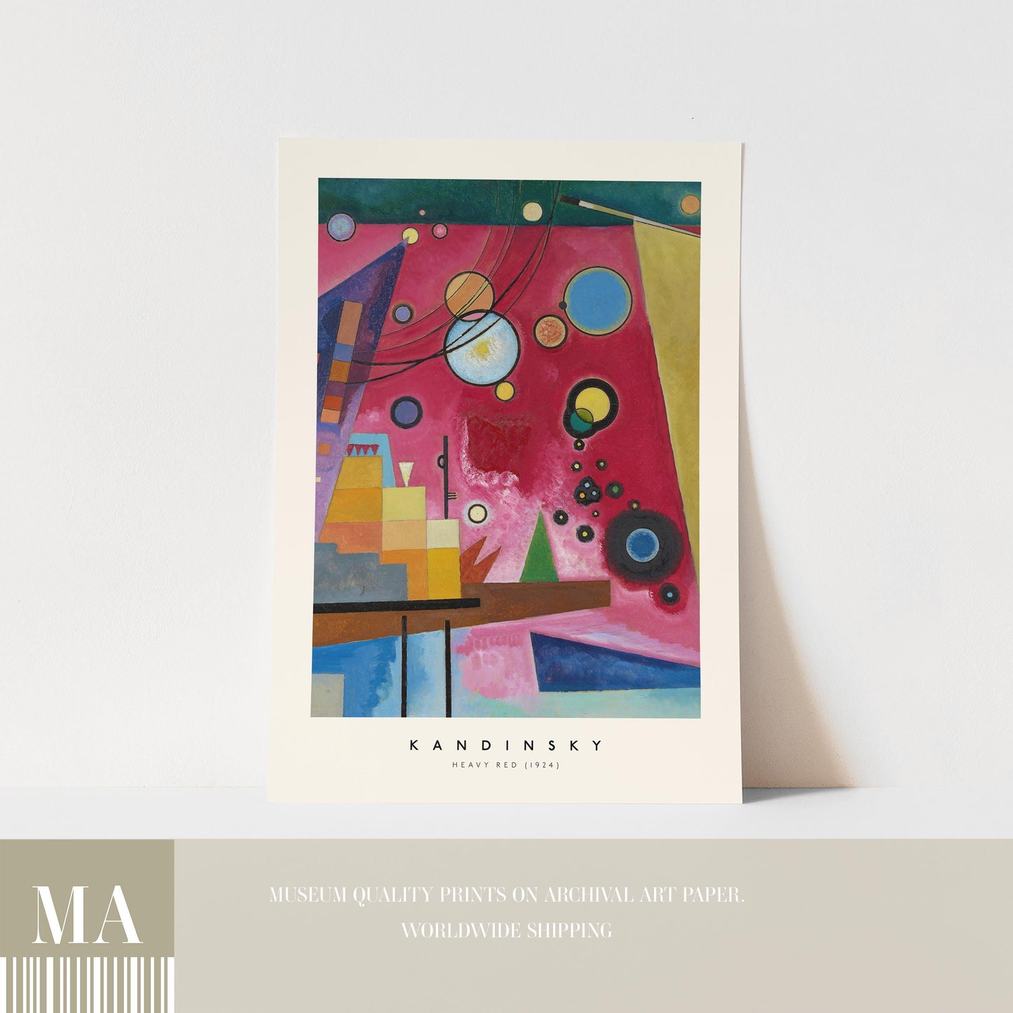 Kandinsky - Heavy Red Print