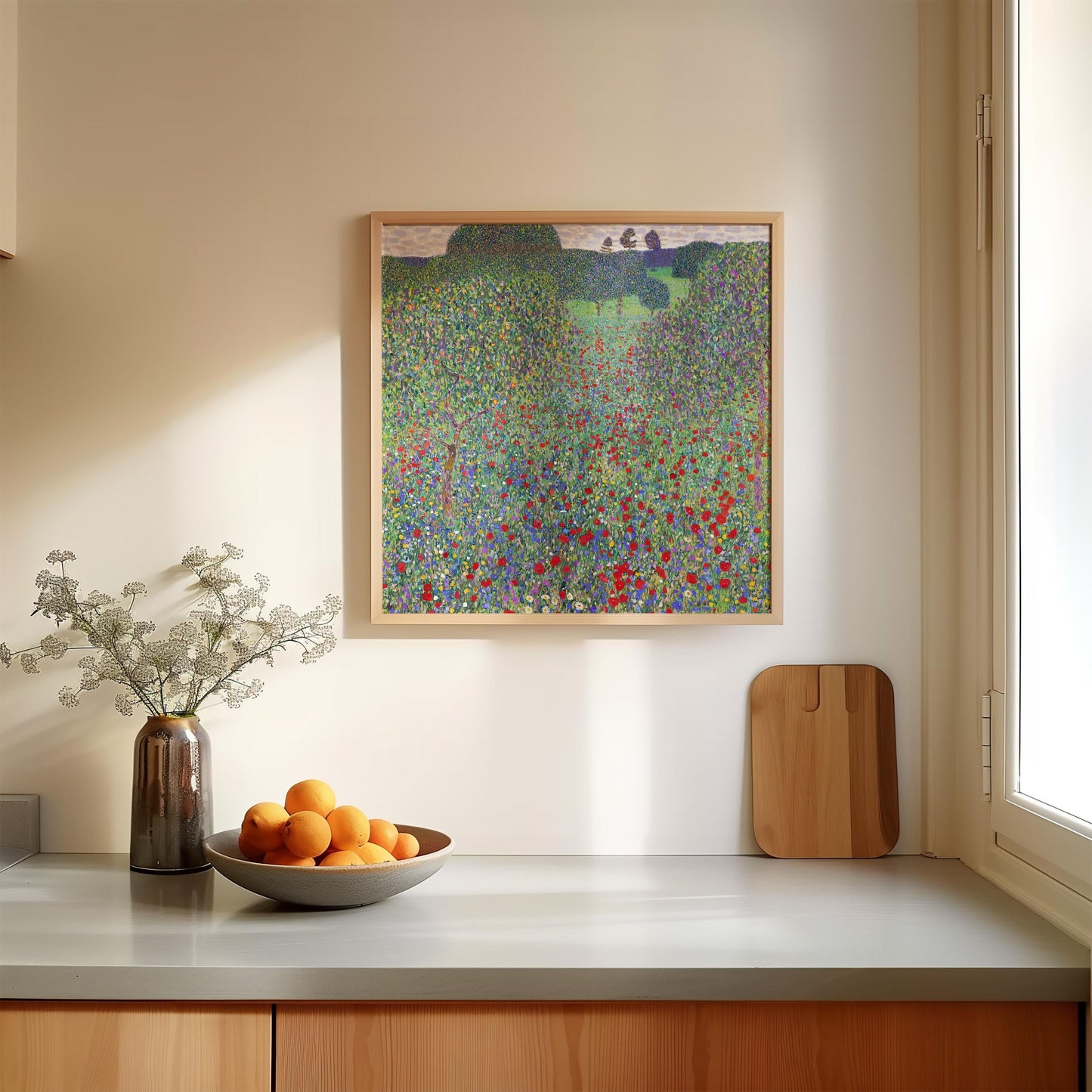 Gustav Klimt - Poppy Meadow Art Print