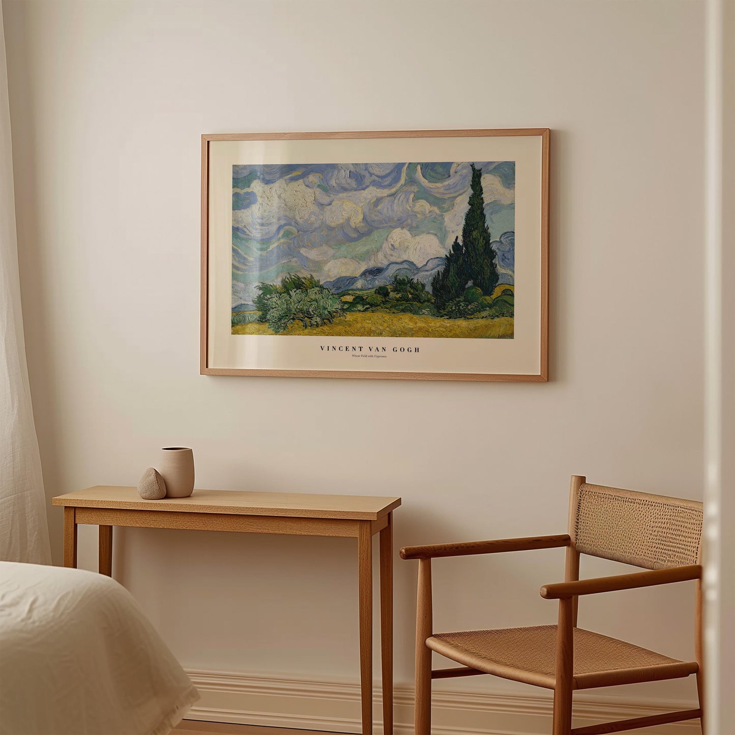 Van Gogh - Wheatfield with Cypresses Print