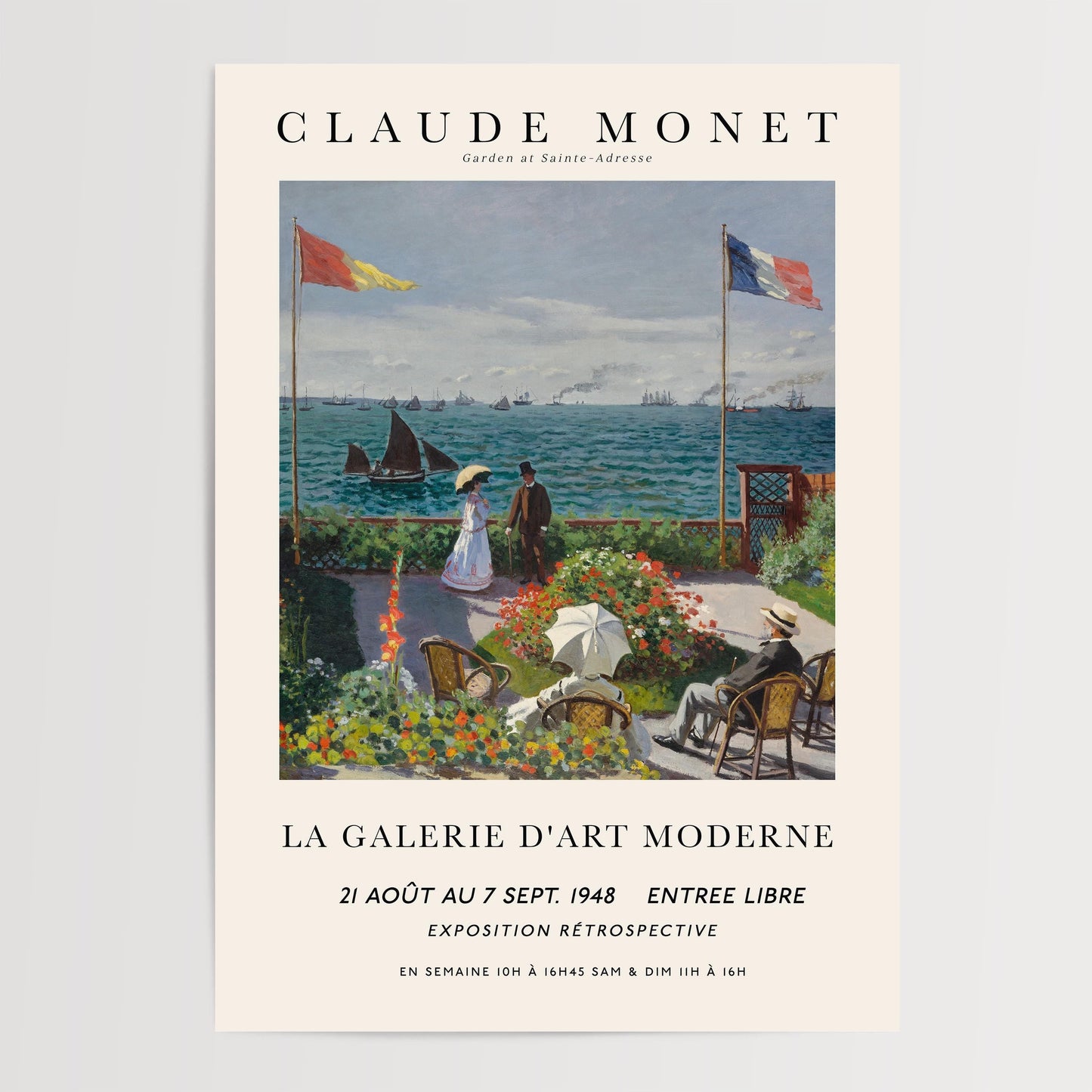 Monet - Garden at Sainte-Adresse Print