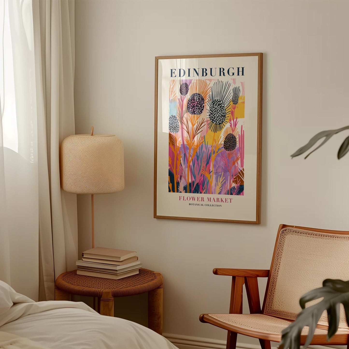 Edinburgh Flower Market Print