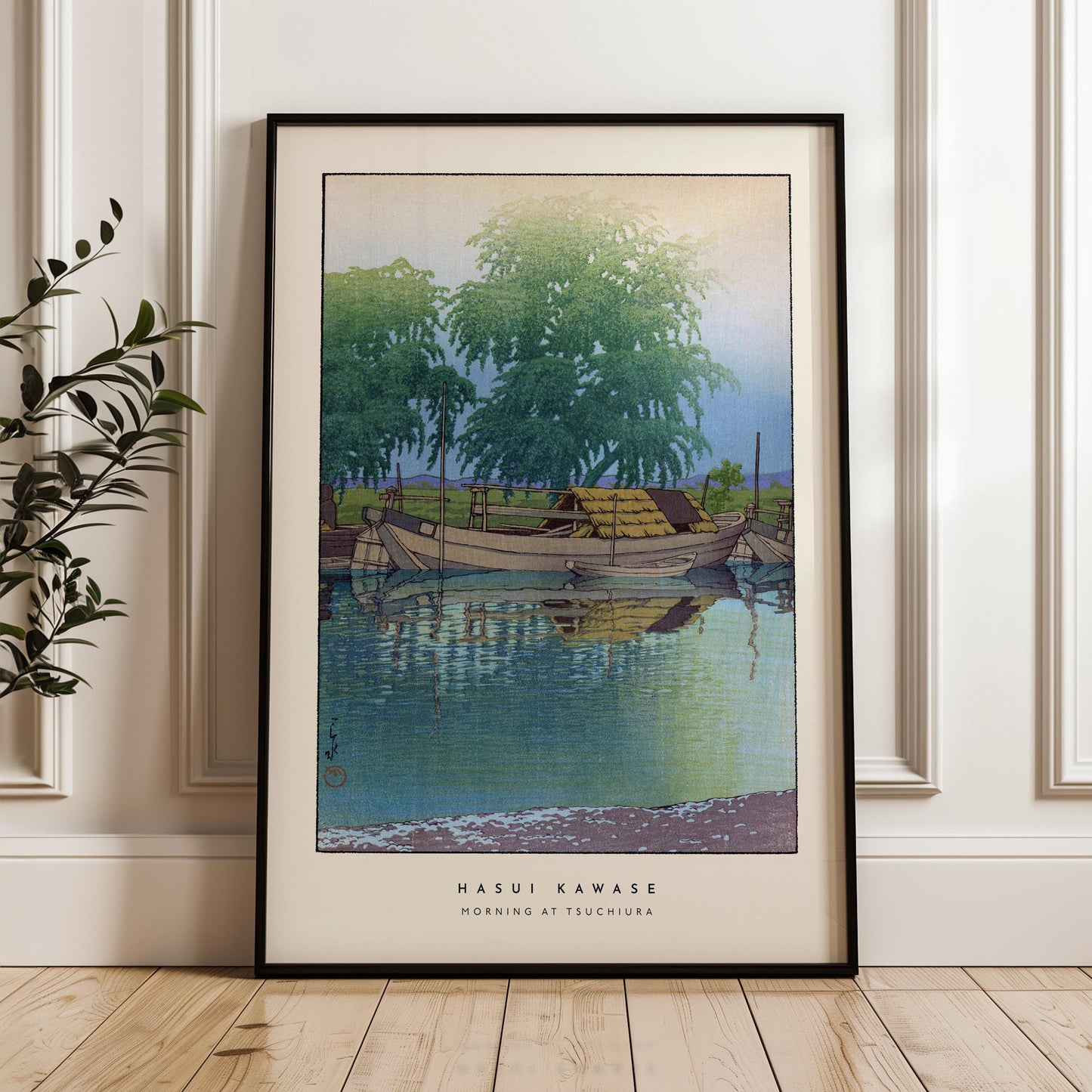 Hasui Kawase - Morning At Tsuchiura Print