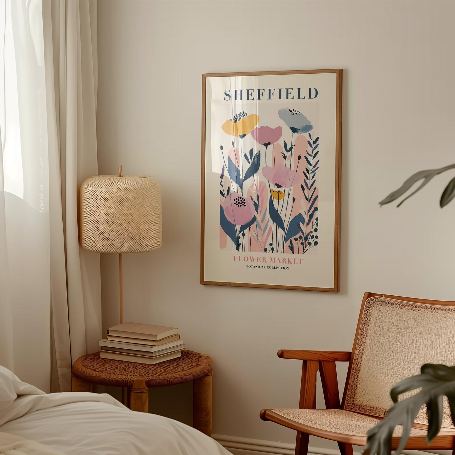 Sheffield Flower Market Print
