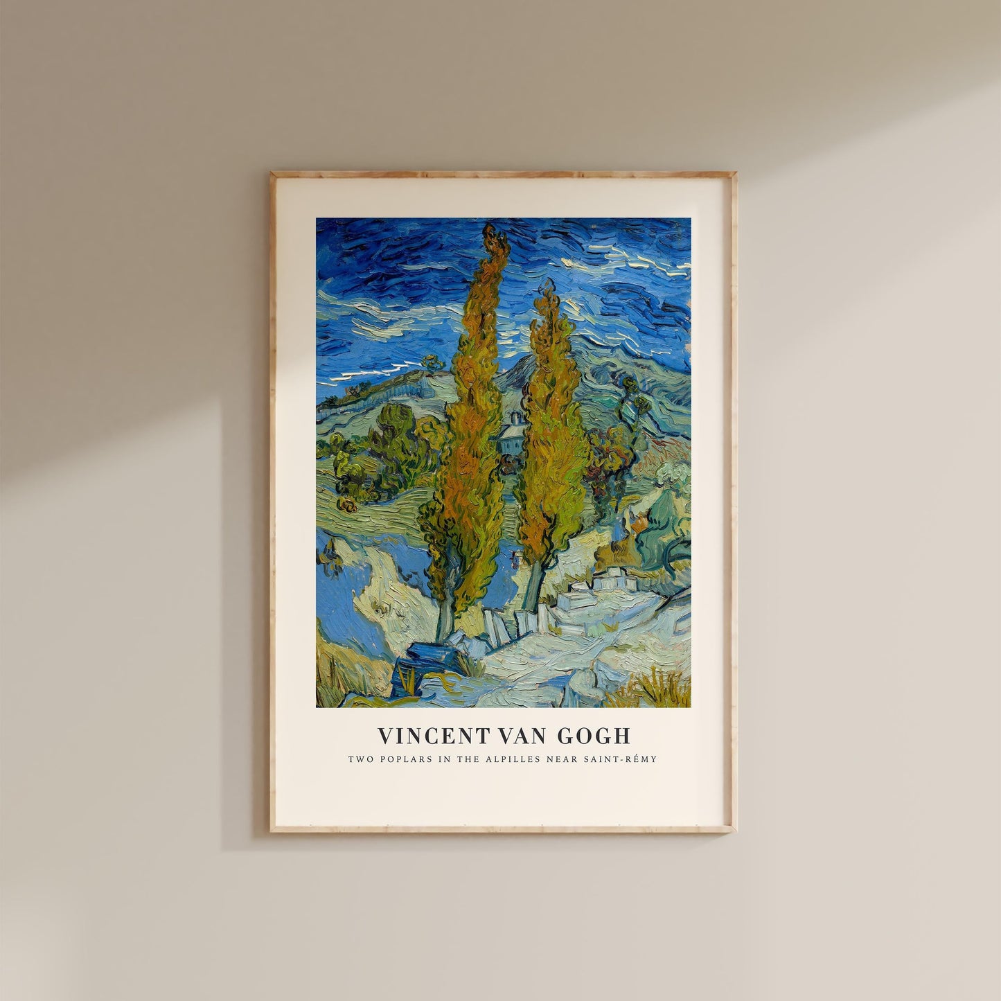 Van Gogh - Two Poplars in the Alpilles near Saint-Remy Print