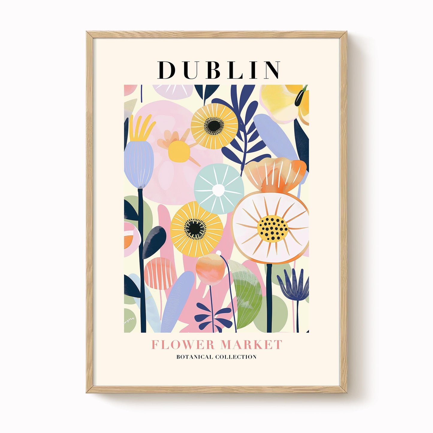 Dublin Flower Market Print