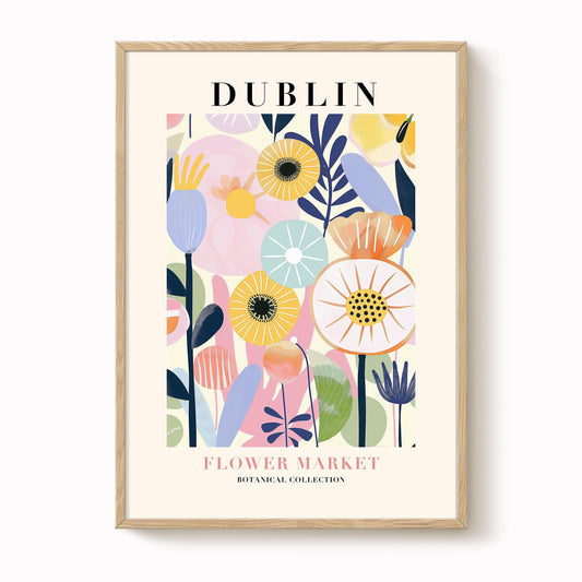 Dublin Flower Market Print