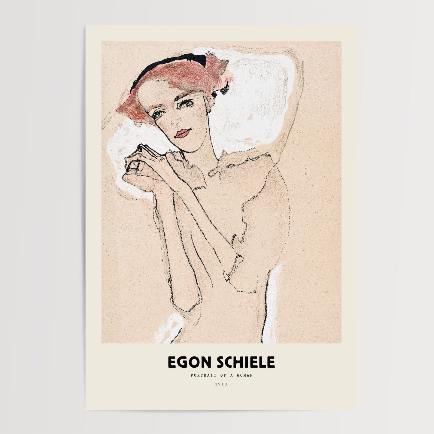 Egon Schiele - No. 288: Portrait of a Young Woman Print