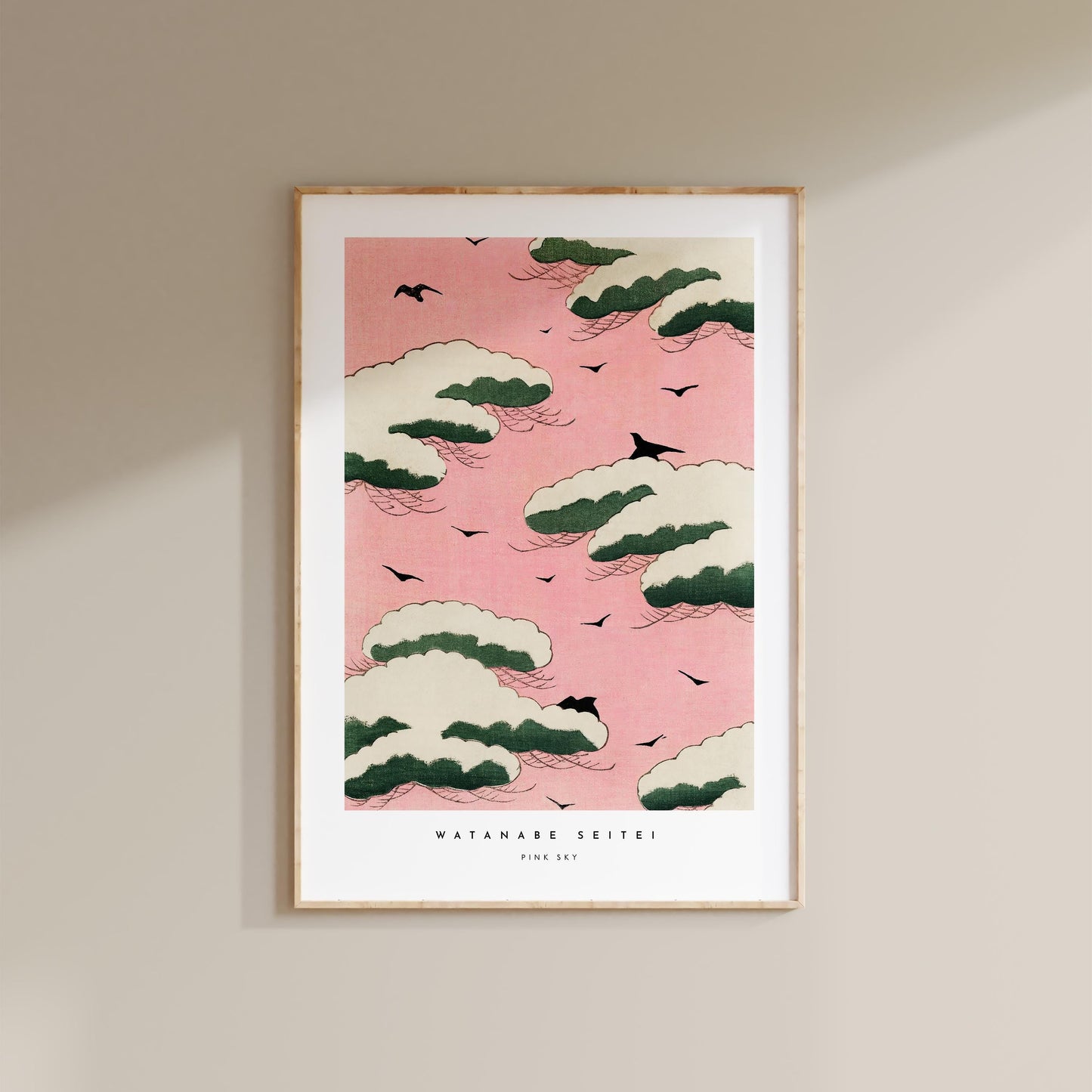 Watanabe Seitei - Pink Sky Print