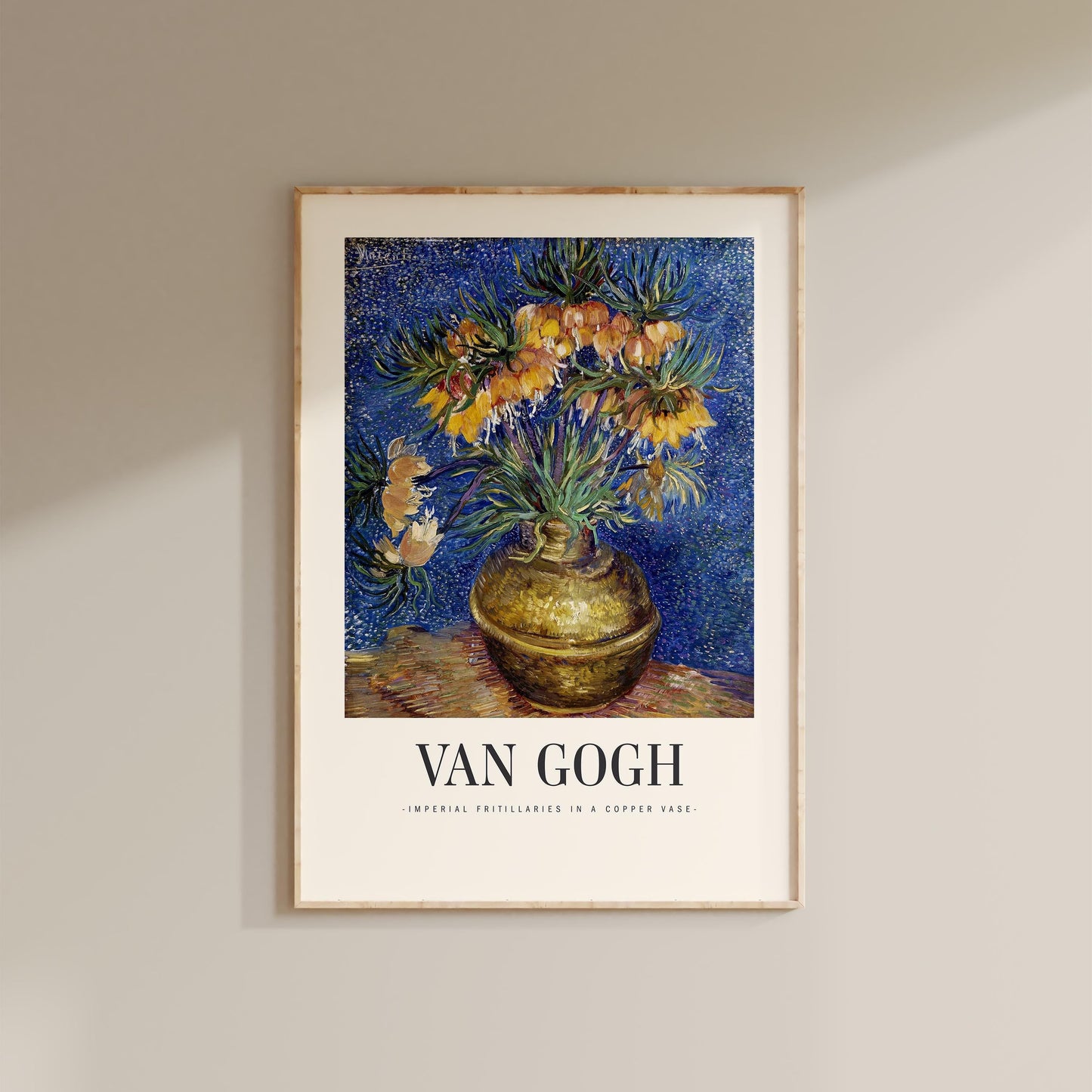 Van Gogh - Imperial Fritillaries In A Copper Vase Print