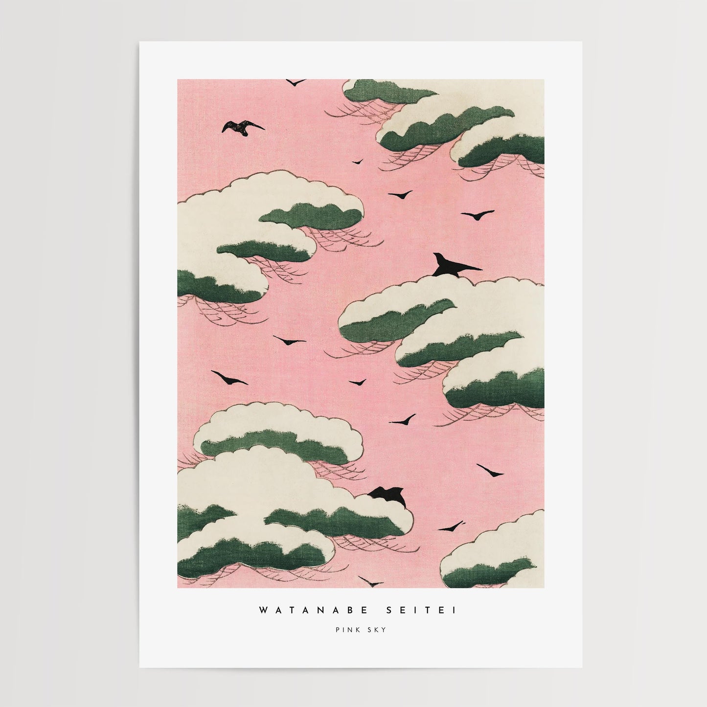 Watanabe Seitei - Pink Sky Print