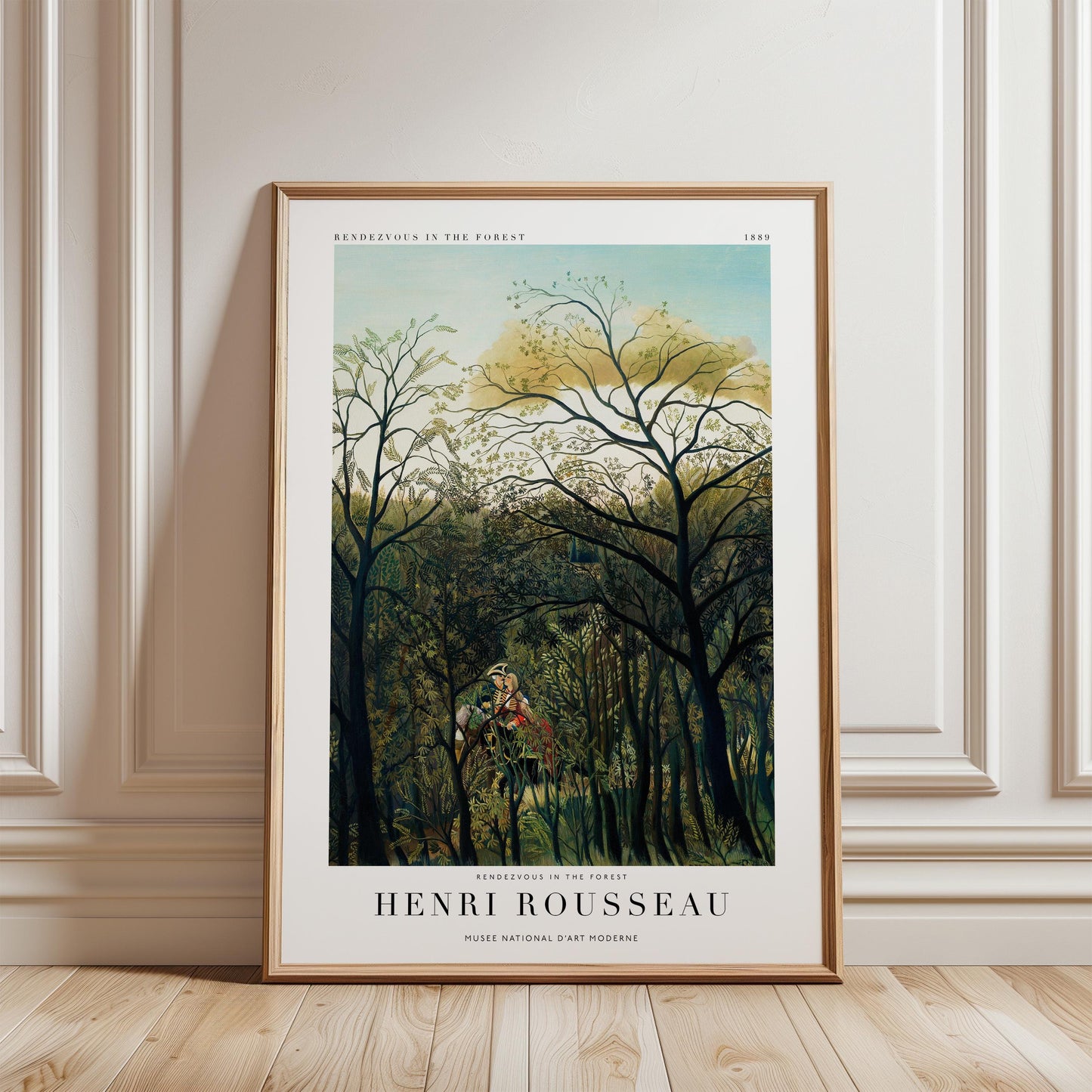 Henri Rousseau - Rendezvous in the Forest Print