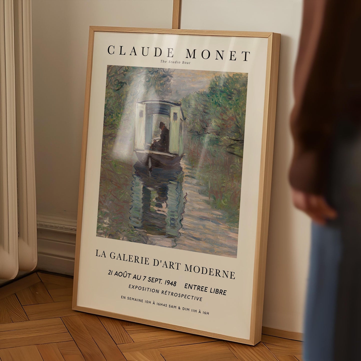 Monet - The Studio Boat Print