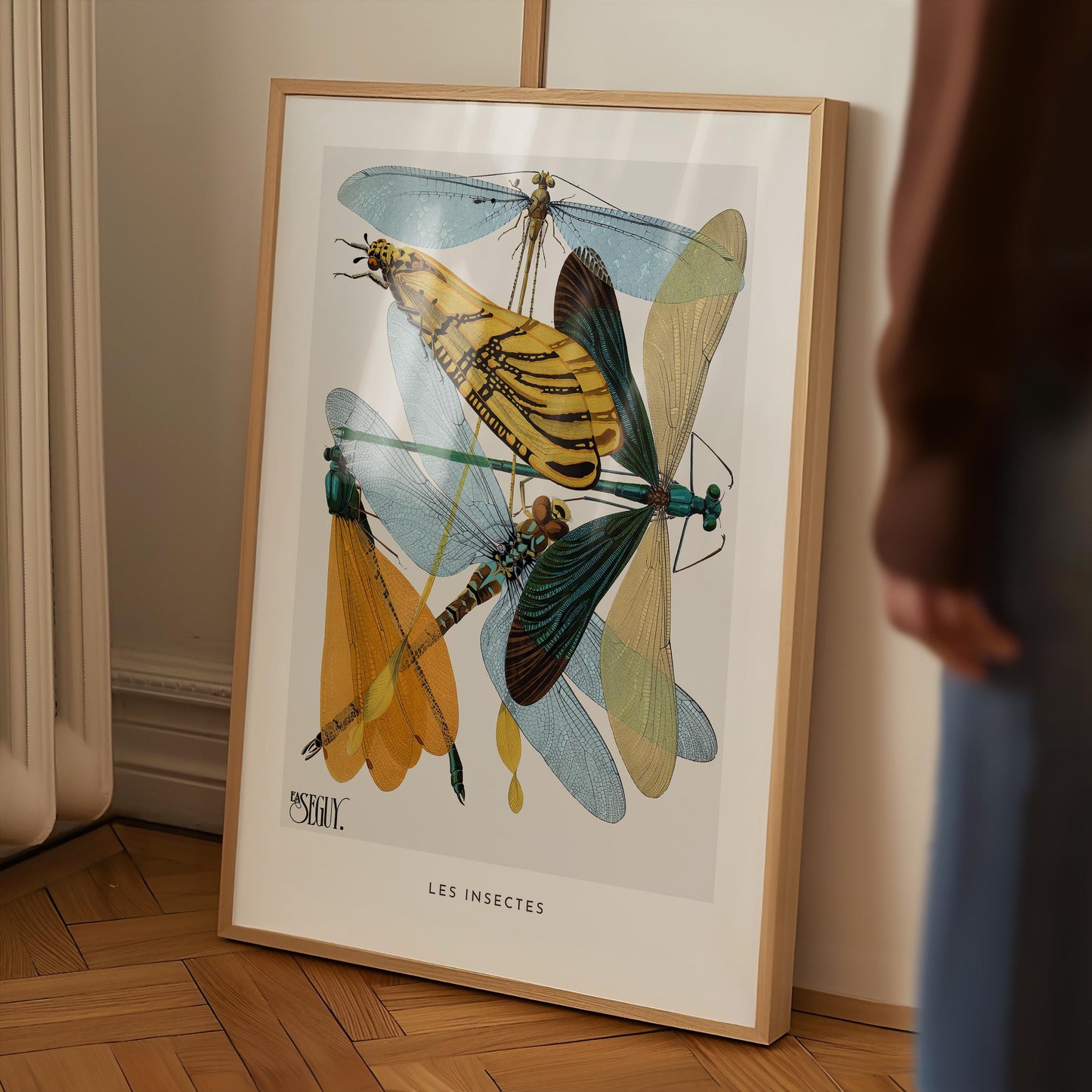 E.A. Séguy - Insectes Pl.20 Insect Study Print