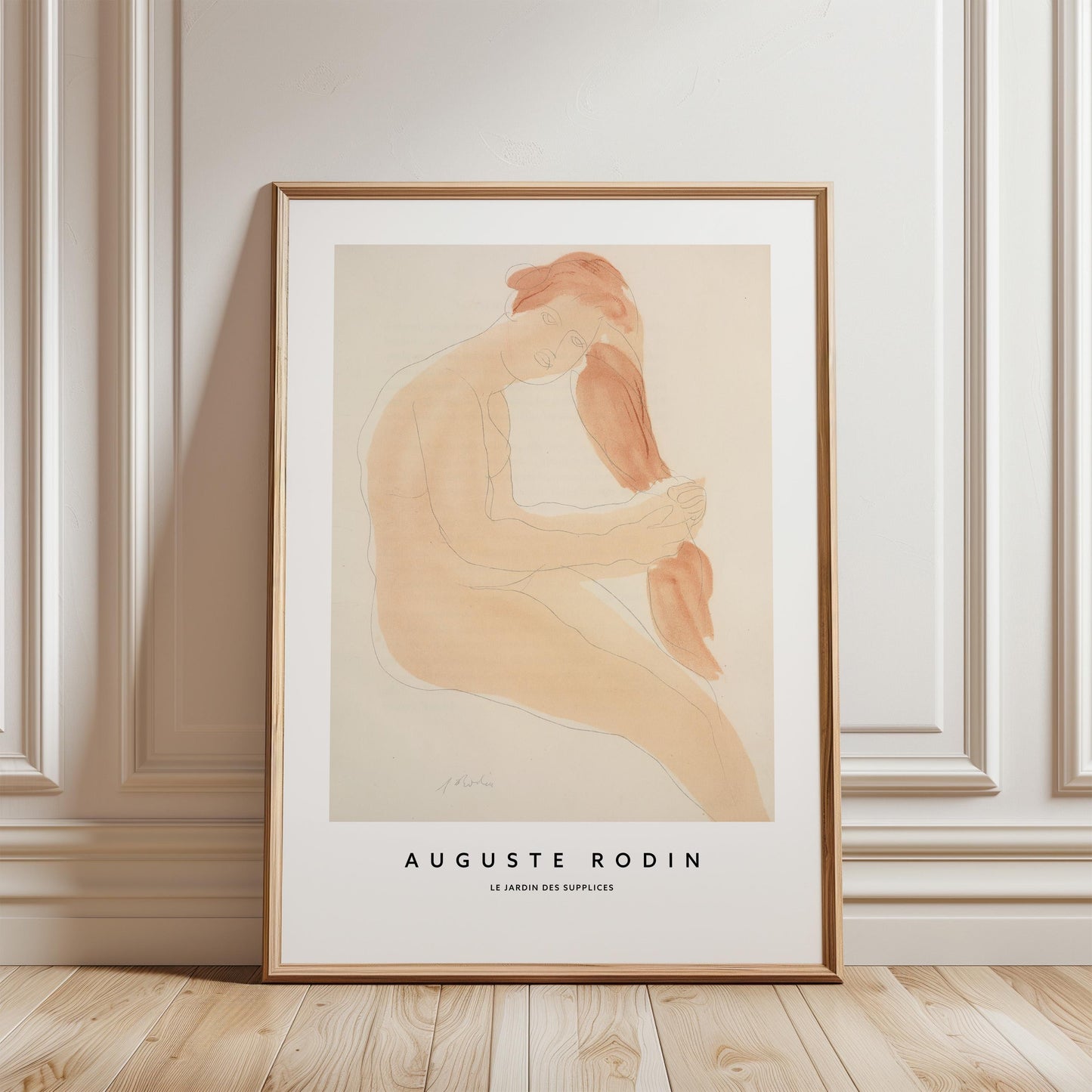 Auguste Rodin - Seated Nude Print