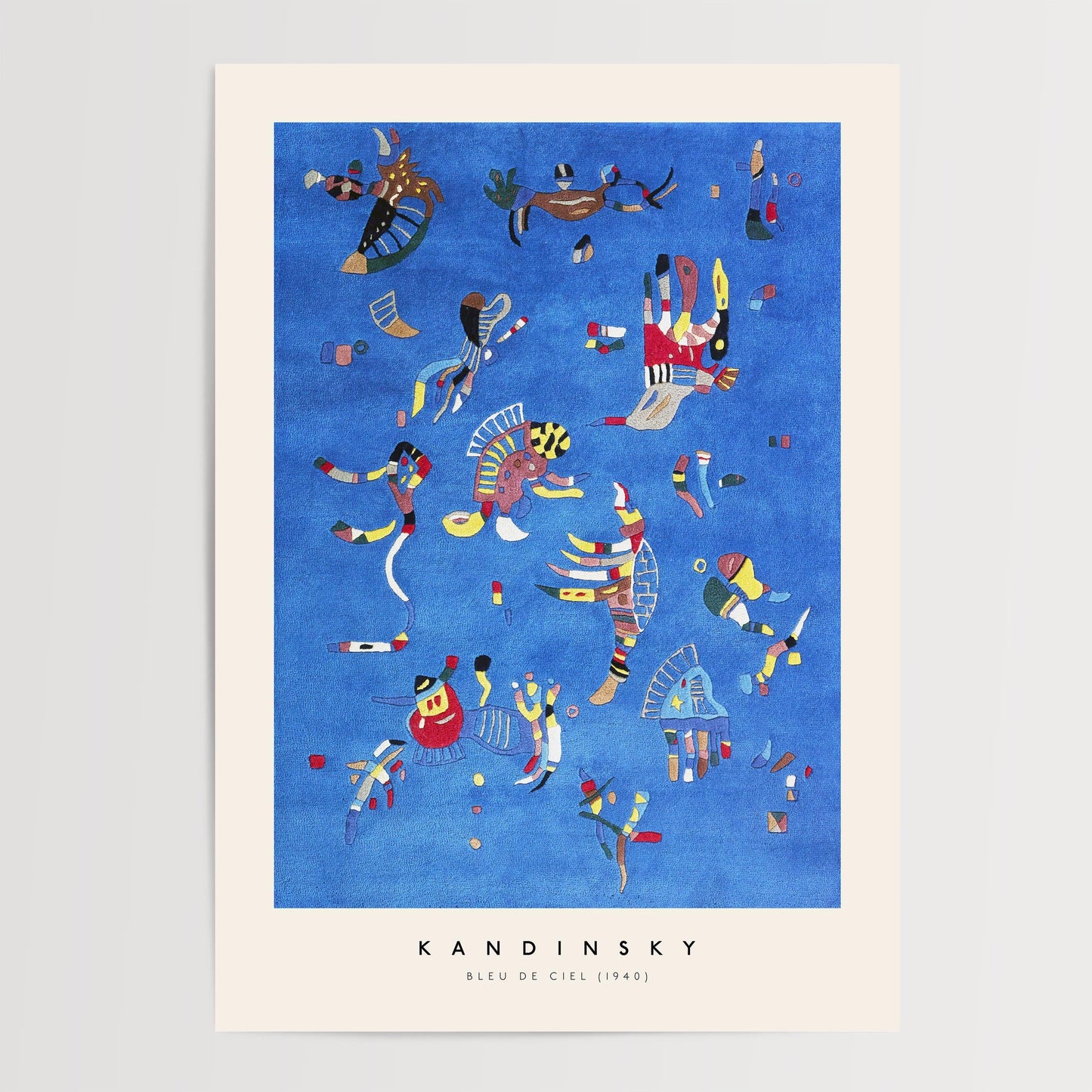 Kandinsky - Bleu De Ciel Print