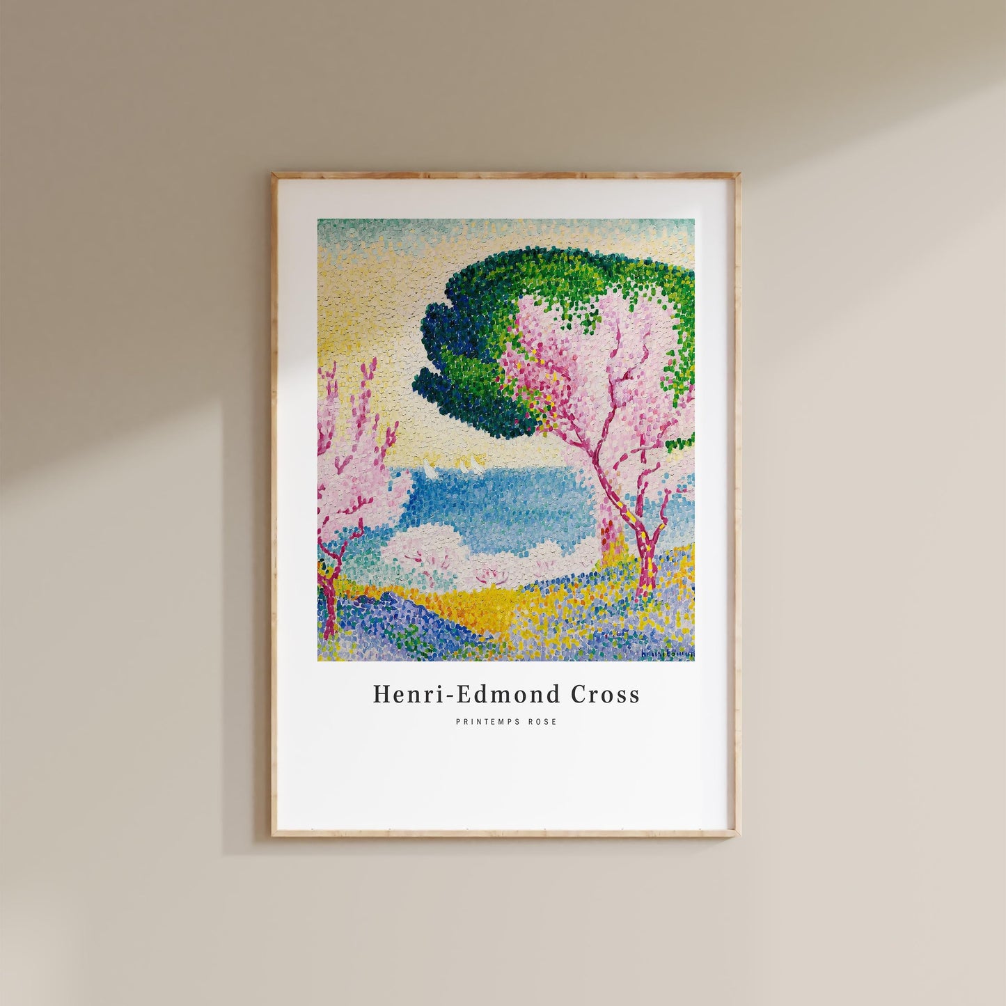 Henri-Edmond Cross - Printemps Rose, Pink Spring Print
