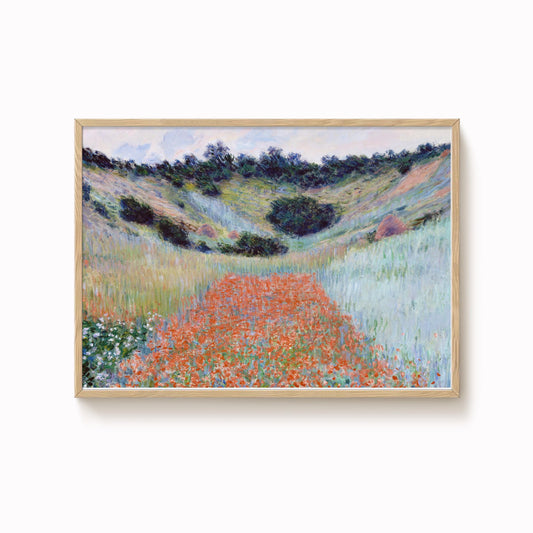 Monet - Poppy Field Print