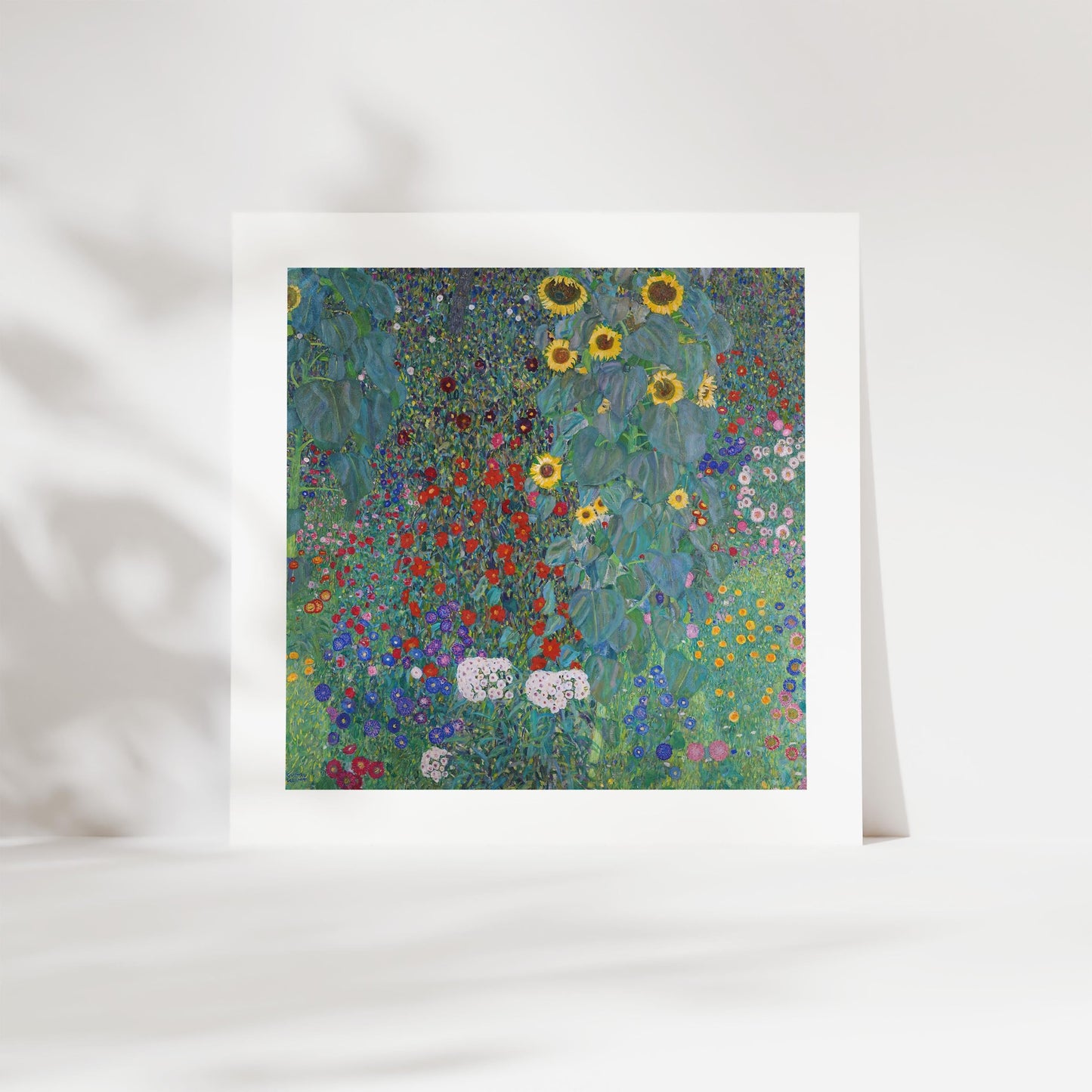 Gustav Klimt - Cottage Garden with Sunflowers Print