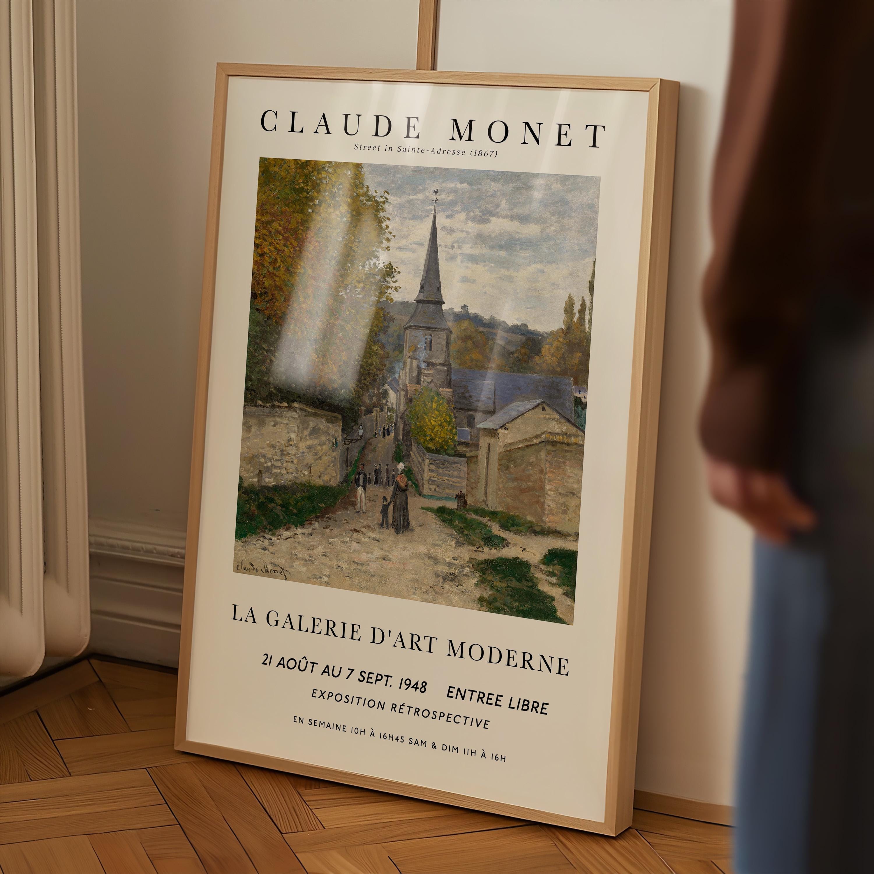 Monet - Street in Saint-Adresse Print – modern artefacts