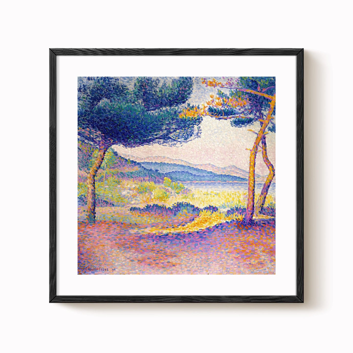 Henri-Edmond Cross - Pines Along the Shore Art Print