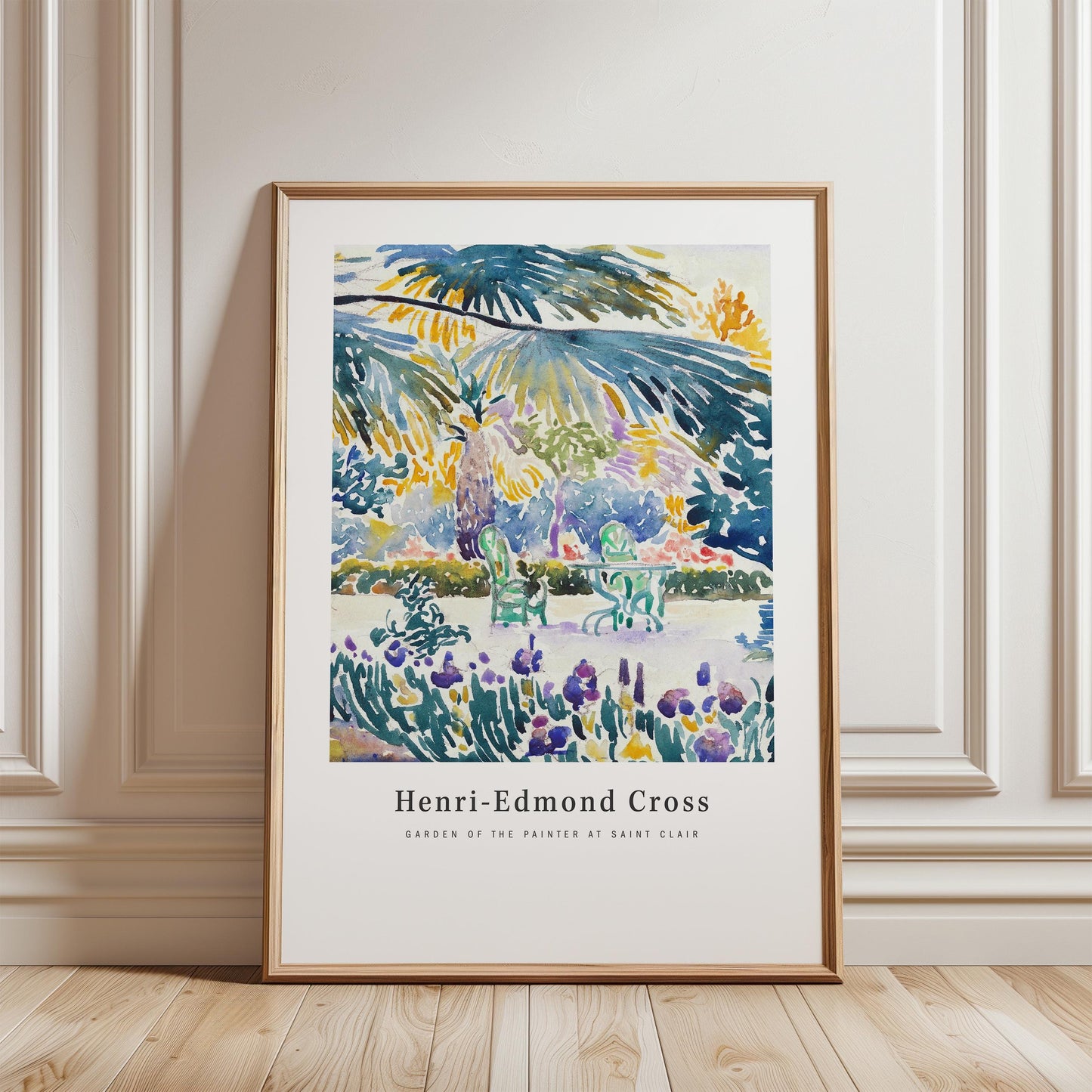 Henri-Edmond Cross - Garden Of The Painter At Saint Clair Print