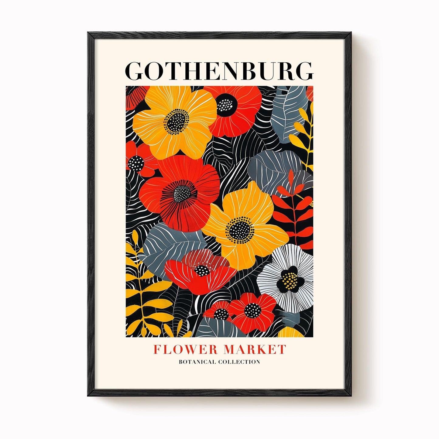 Gothenburg Flower Market Print