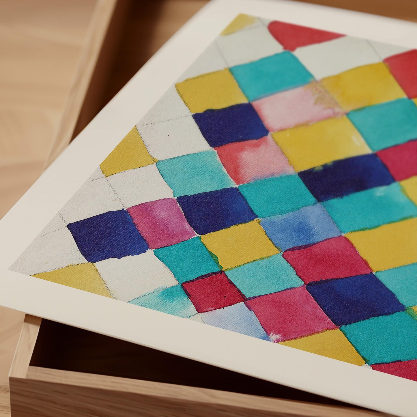 Kandinsky - Farbstudie mit Rauten Print