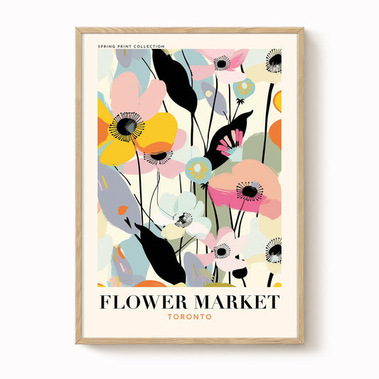 Toronto Flower Market Print