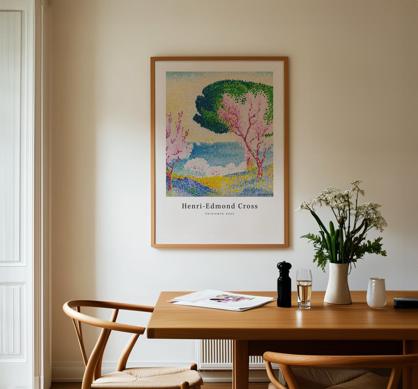 Henri-Edmond Cross - Printemps Rose, Pink Spring Print