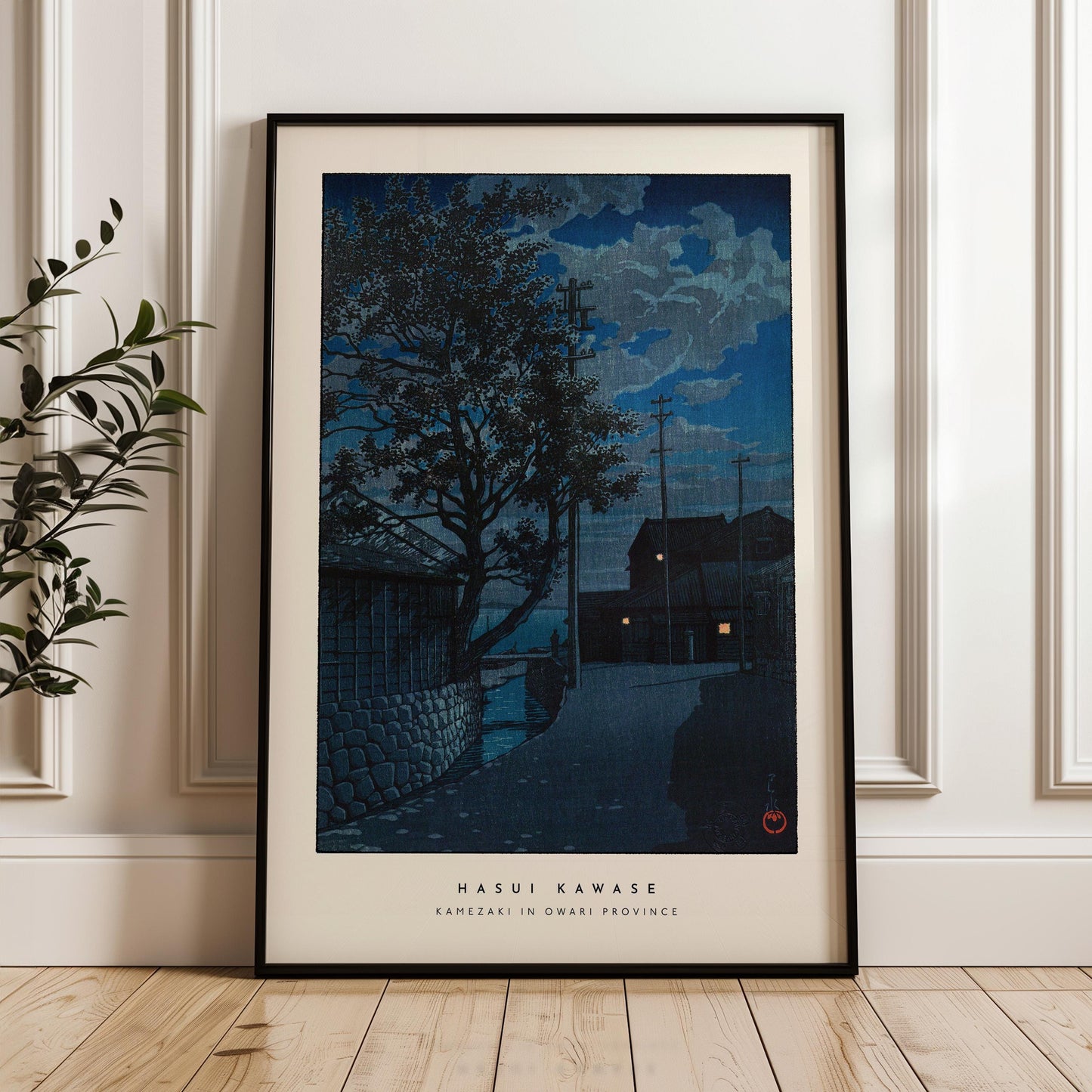 Hasui Kawase - Kamezaki In Owari Province Print