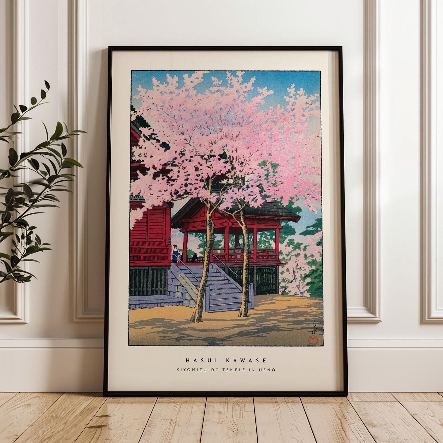 Hasui Kawase - Kiyomizu-Dō Temple In Ueno Print