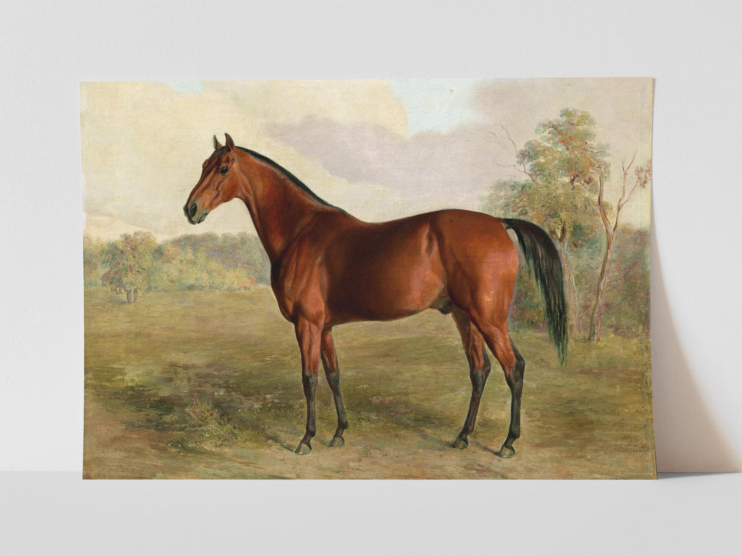 Vintage Painting Horse Print