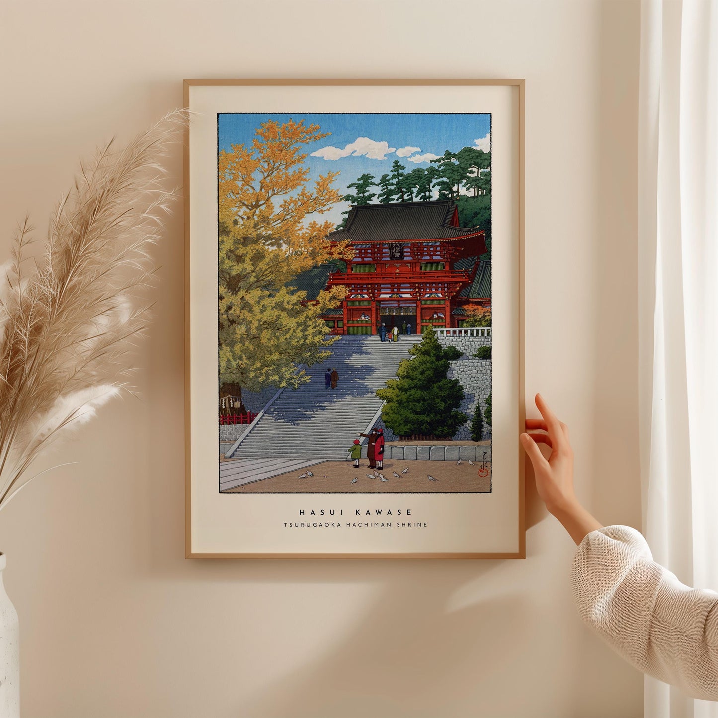 Hasui Kawase - Tsurugaoka Hachiman Shrine Print
