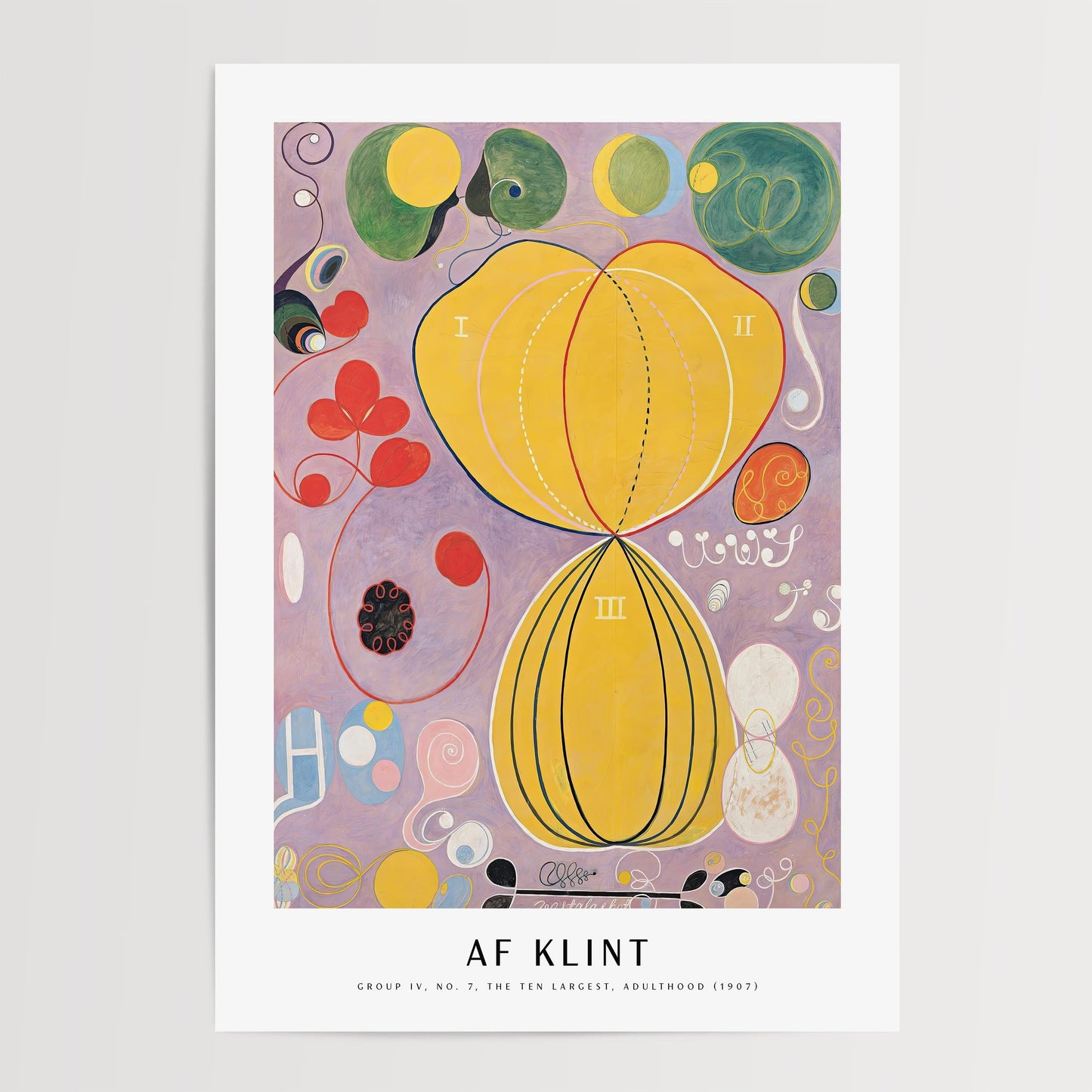 Hilma af Klint - Group IV, No. 7, The Ten Largest, Adulthood Print