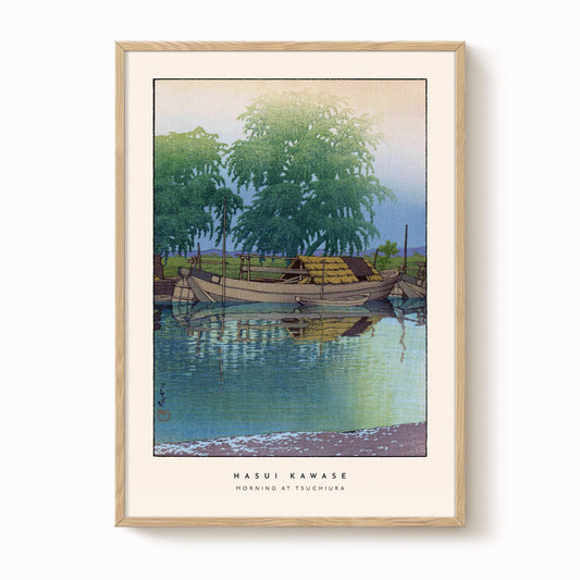 Hasui Kawase - Morning At Tsuchiura Print