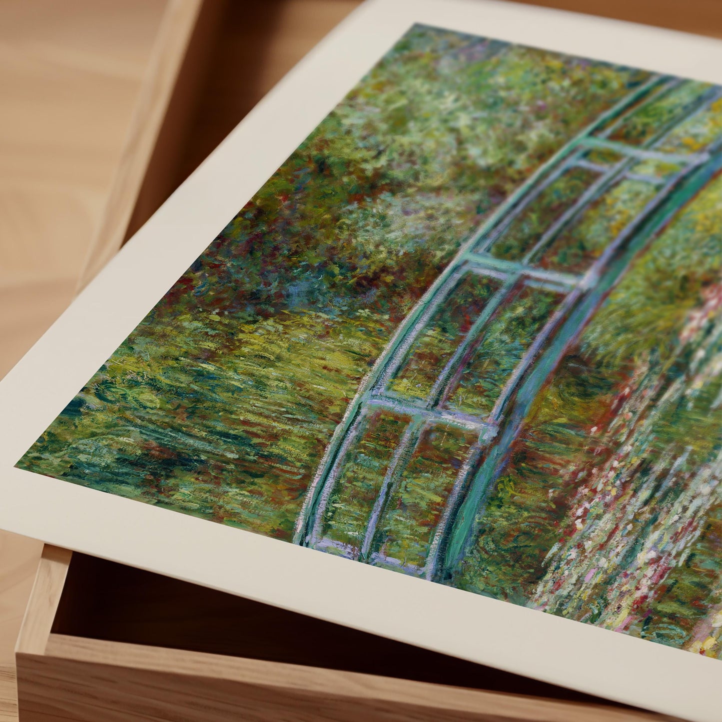 Monet - Water Lily Pond Bridge Print
