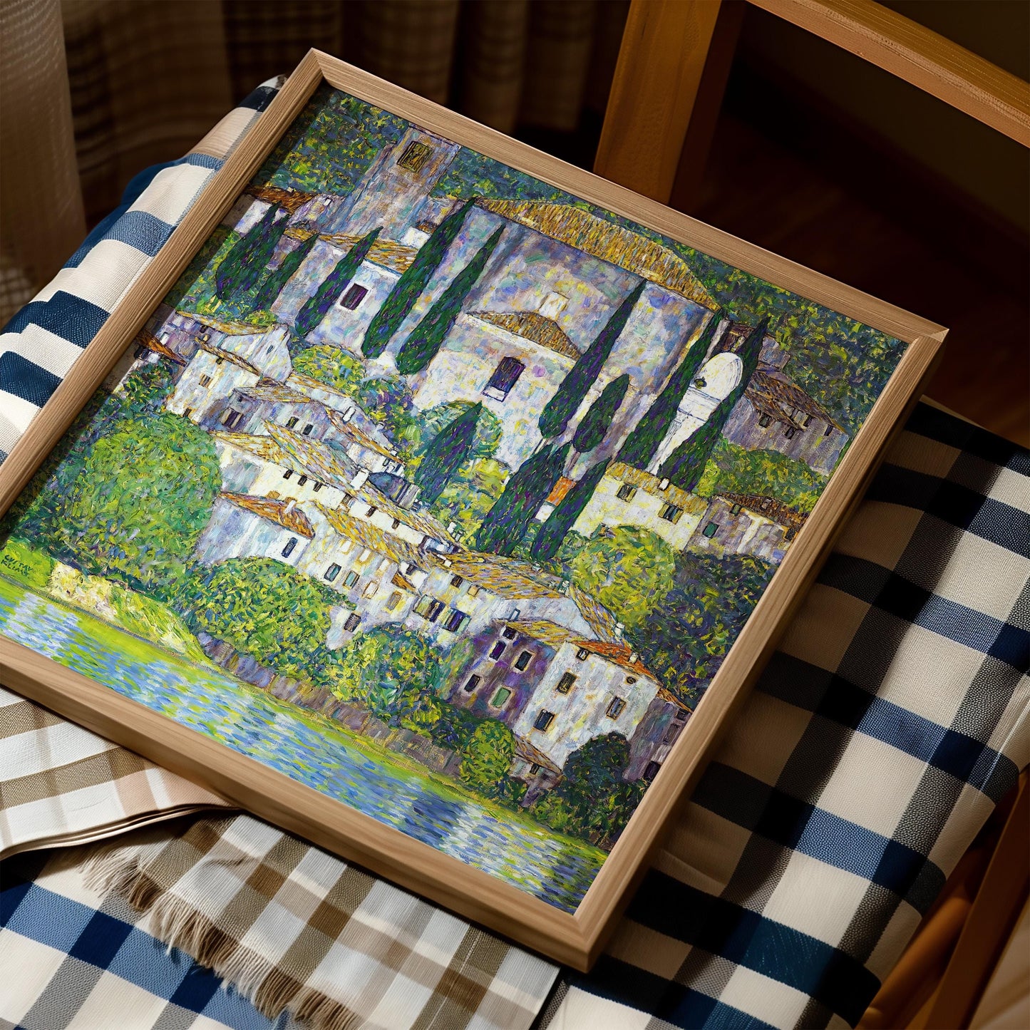 Gustav Klimt - Church in Cassone Print
