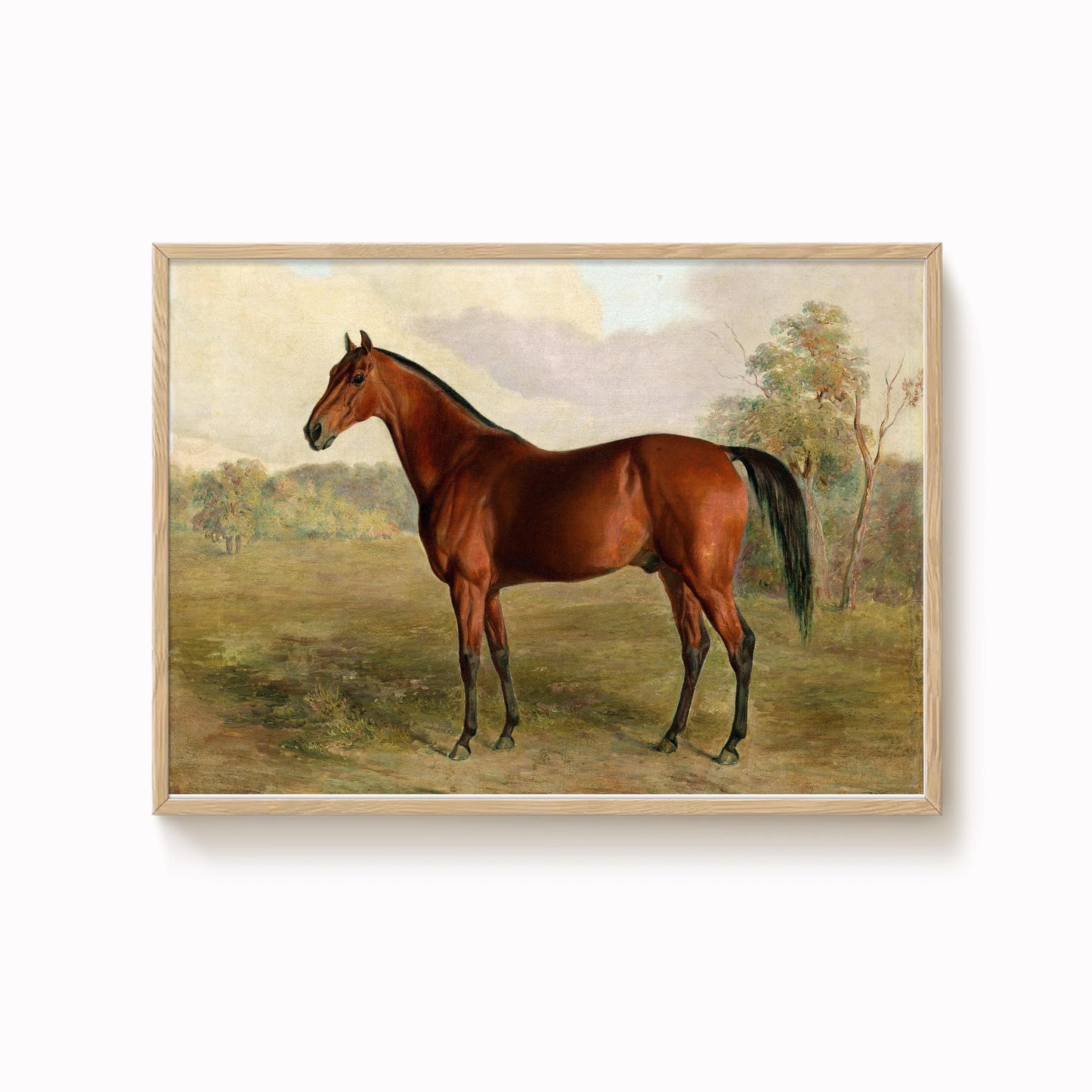 Vintage Painting Horse Print
