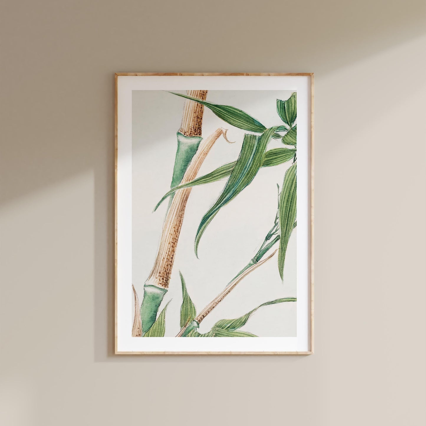 Megata Morikaga - Japanese Bamboo Print