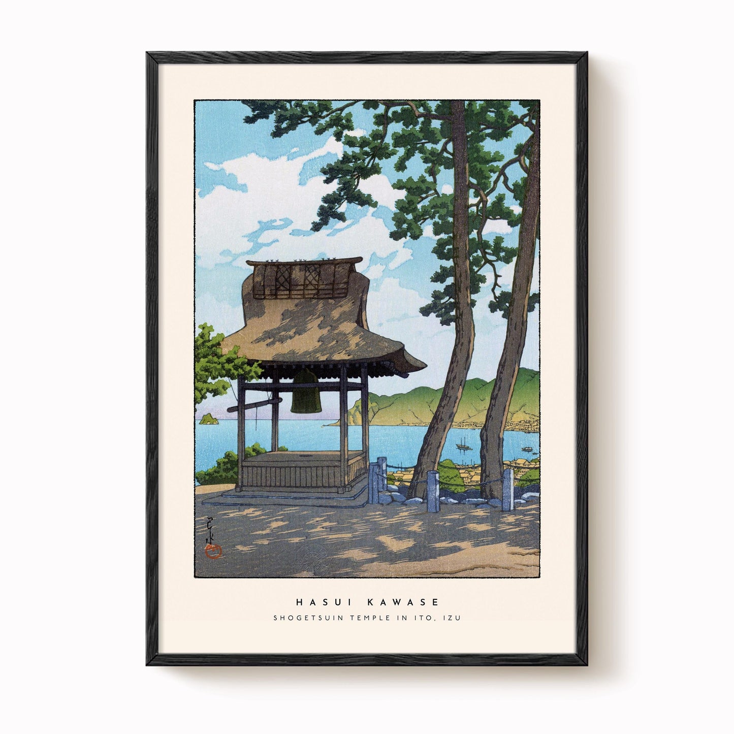 Hasui Kawase - Shogetsuin Temple in Ito, Izu Print