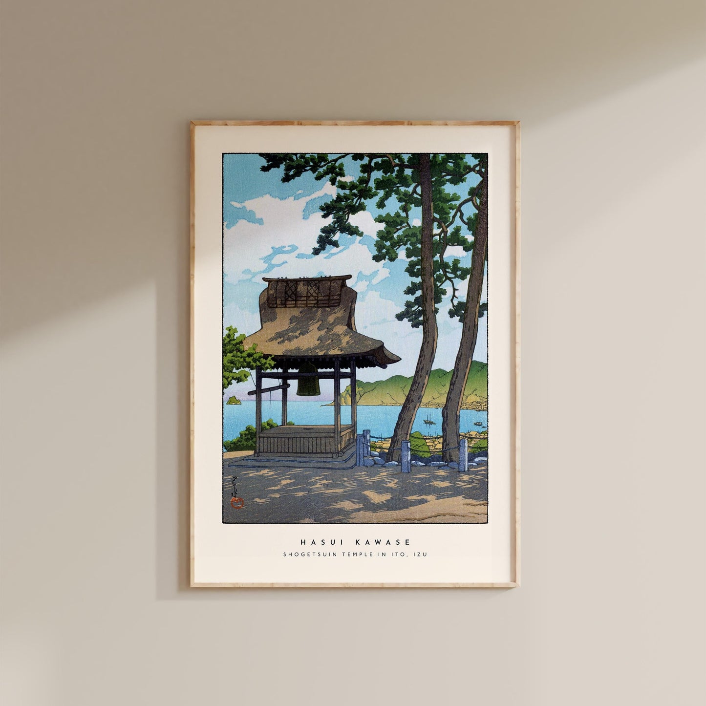 Hasui Kawase - Shogetsuin Temple in Ito, Izu Print