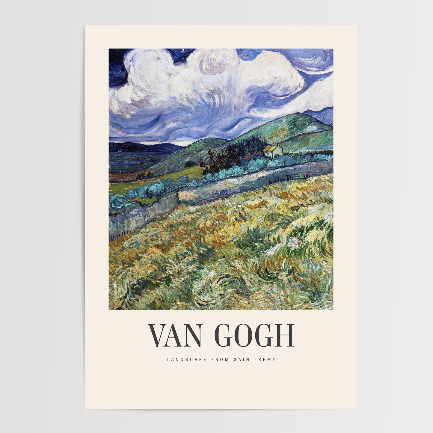 Van Gogh - Landscape from Saint-Rémy Print