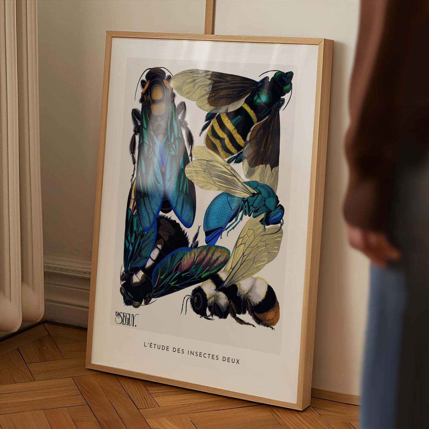 E.A. Séguy - Insectes Pl.16 Insect Study Print
