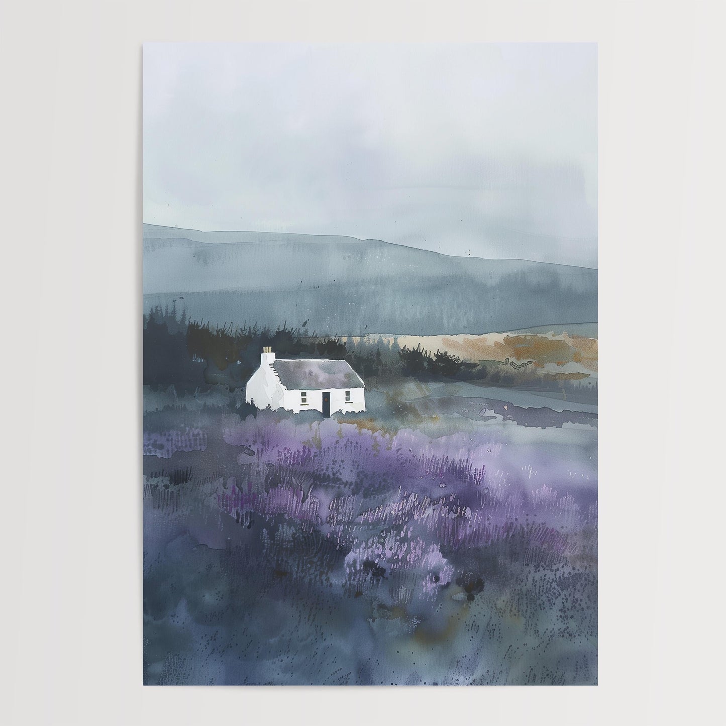 Scottish Croft No 1 Watercolour Art Print