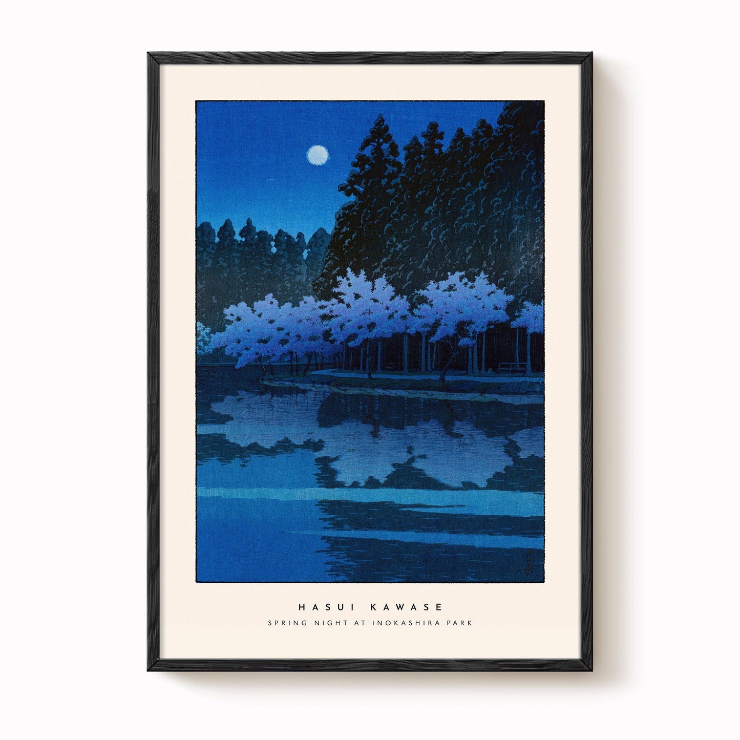 Hasui Kawase - Spring Night Inokashira Park Print