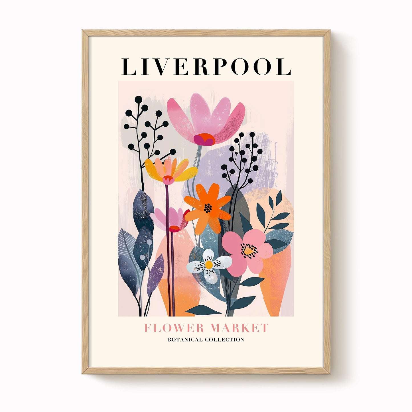 Liverpool Flower Market Print