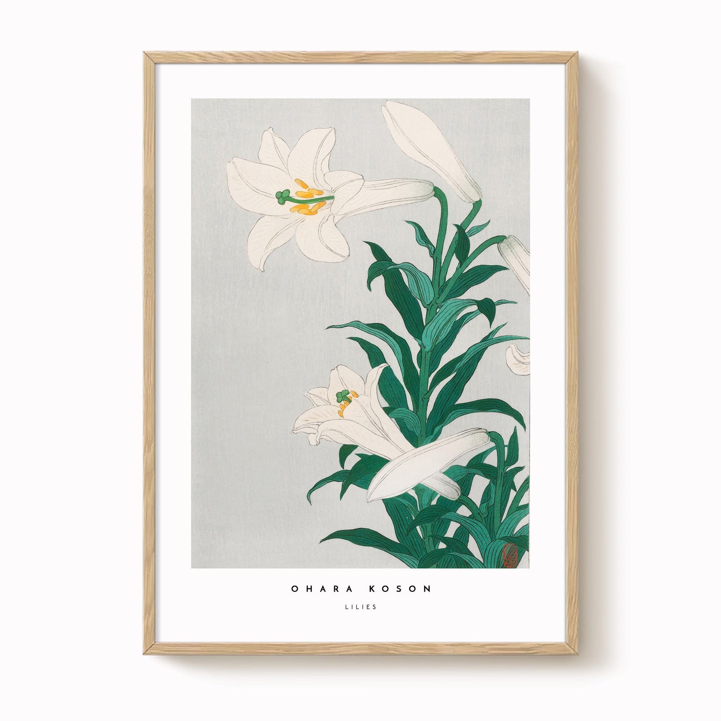 Ohara Koson - Lilies Art Print
