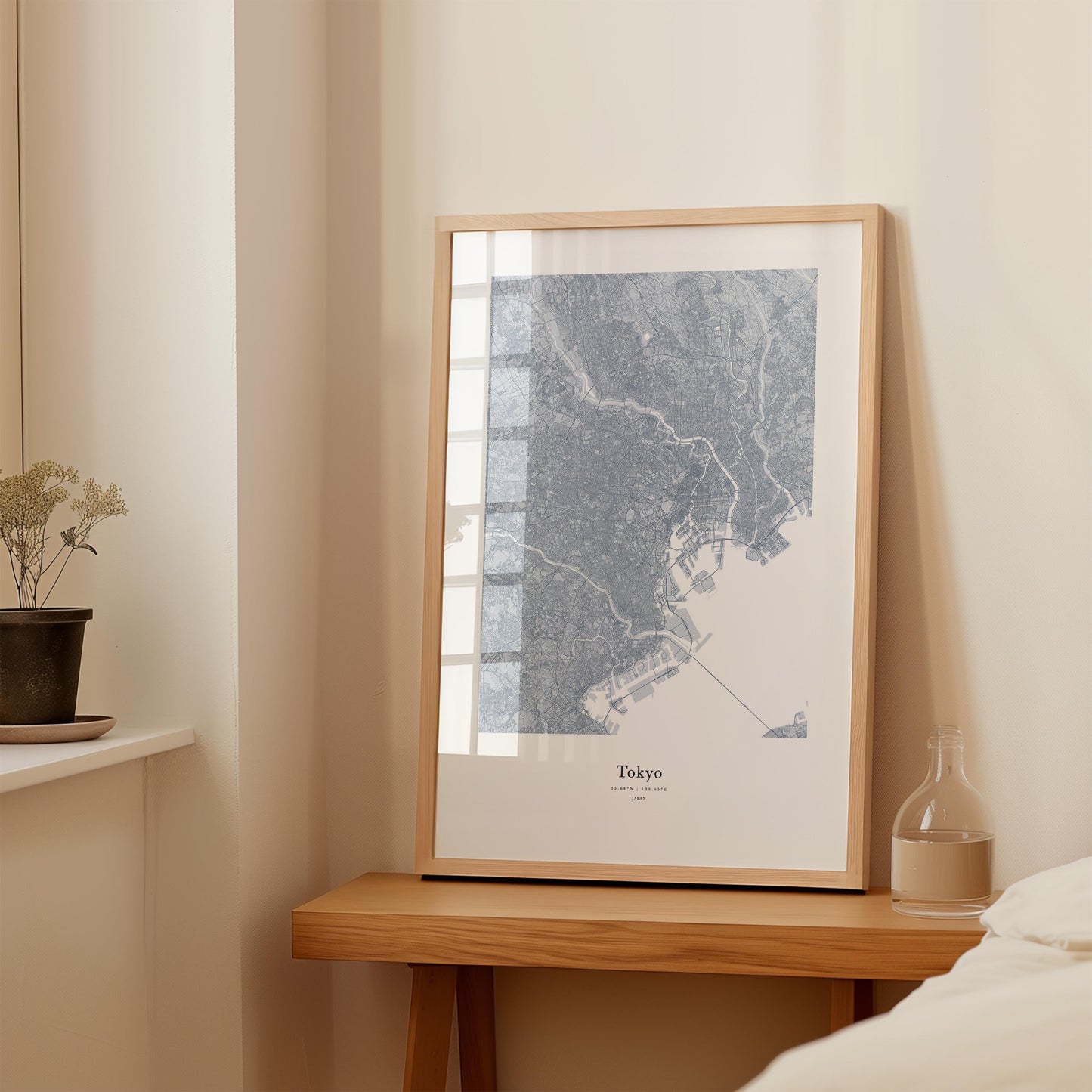 Minimalist Tokyo City Map Print