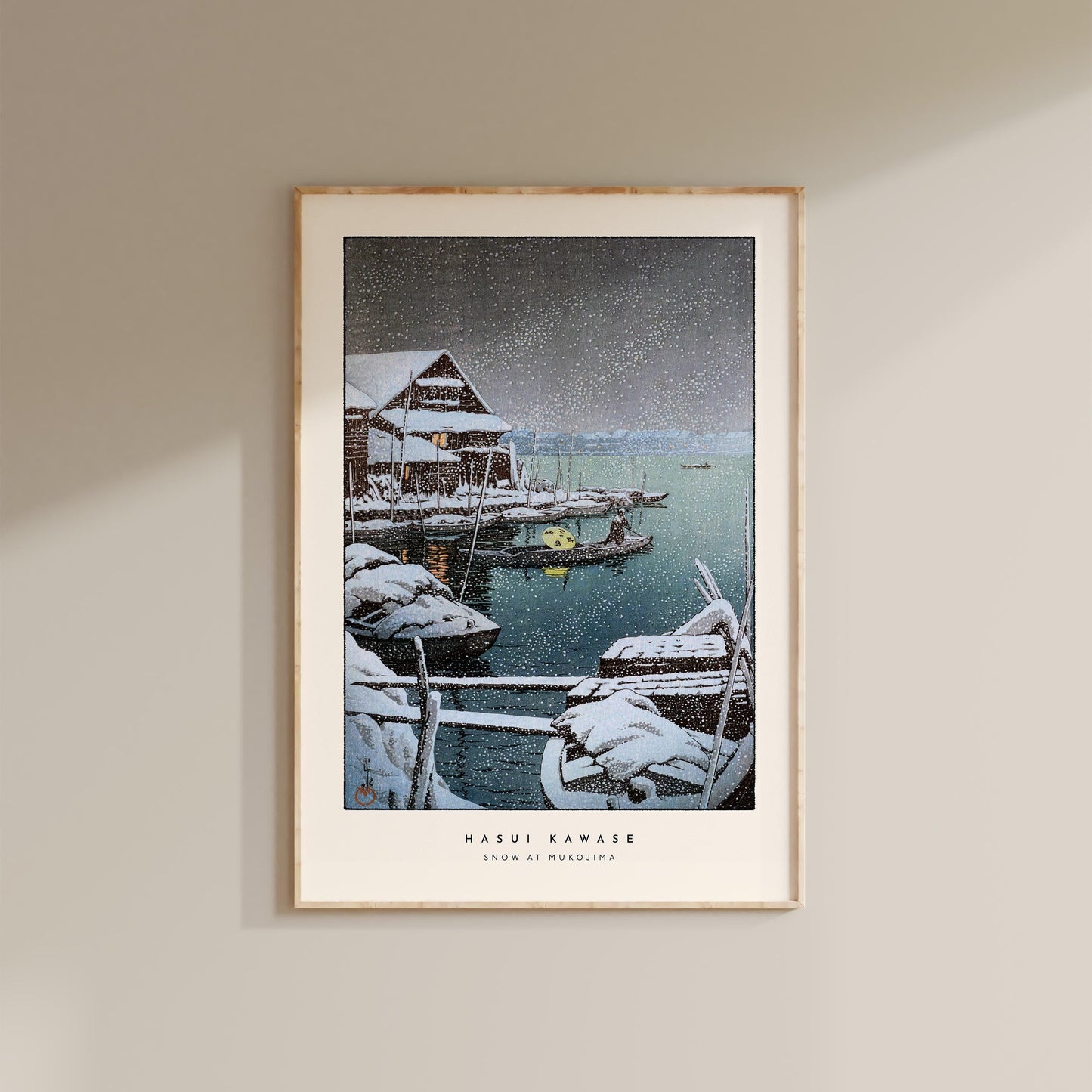 Hasui Kawase - Snow at Mukojima Print
